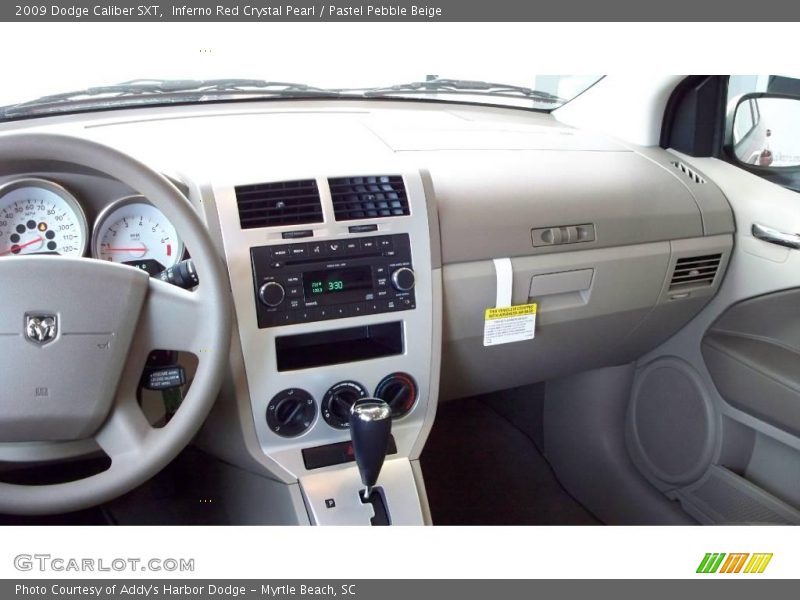 Inferno Red Crystal Pearl / Pastel Pebble Beige 2009 Dodge Caliber SXT