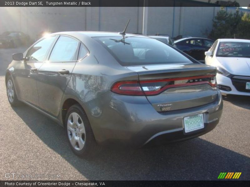 Tungsten Metallic / Black 2013 Dodge Dart SE