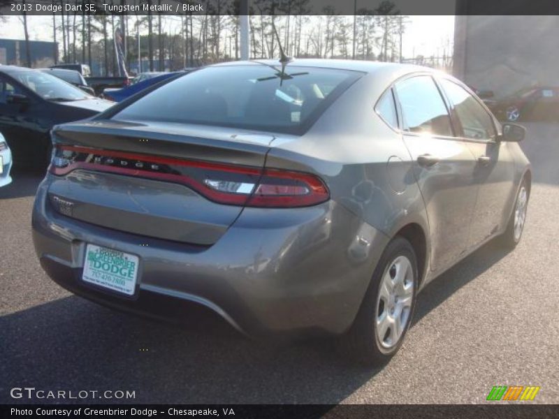 Tungsten Metallic / Black 2013 Dodge Dart SE