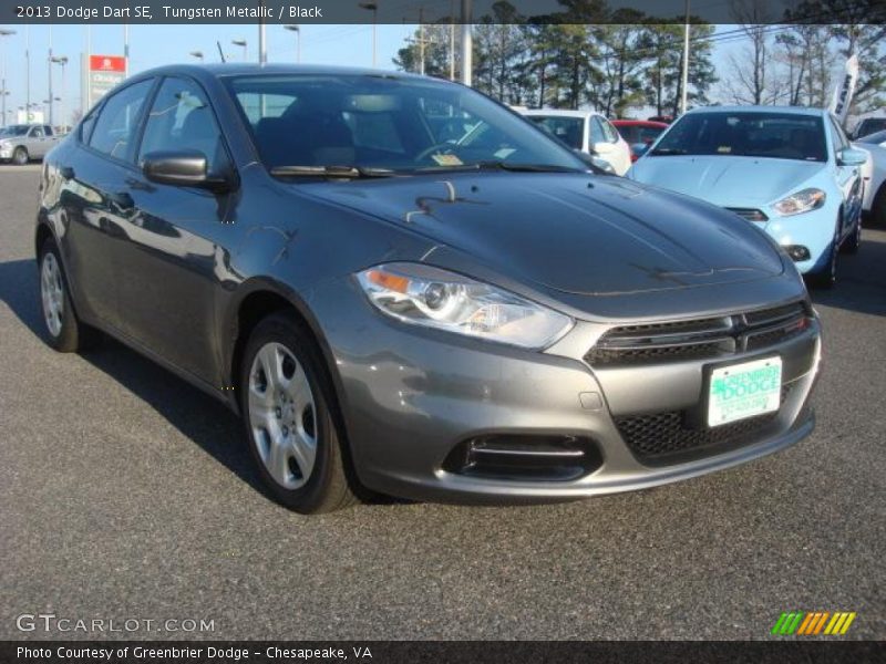 Tungsten Metallic / Black 2013 Dodge Dart SE