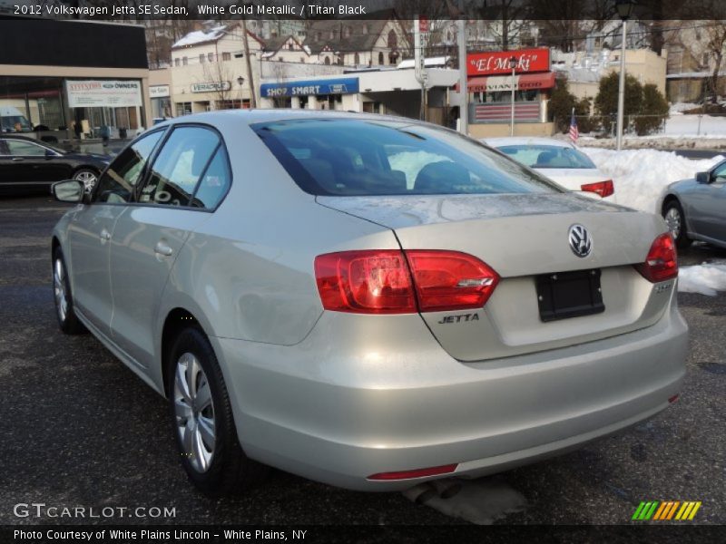 White Gold Metallic / Titan Black 2012 Volkswagen Jetta SE Sedan