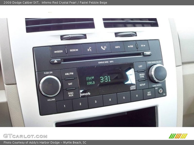 Inferno Red Crystal Pearl / Pastel Pebble Beige 2009 Dodge Caliber SXT