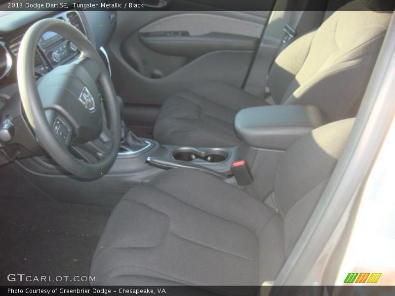 Tungsten Metallic / Black 2013 Dodge Dart SE