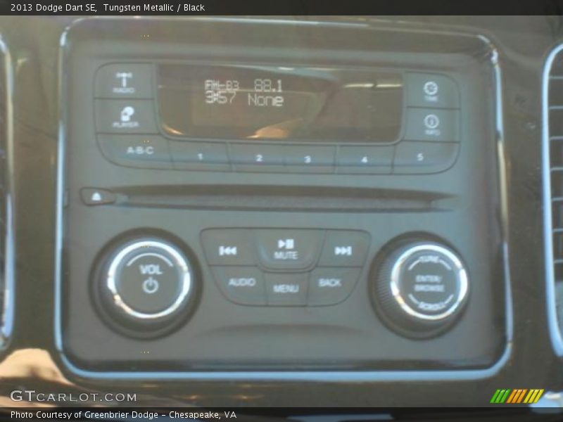 Tungsten Metallic / Black 2013 Dodge Dart SE