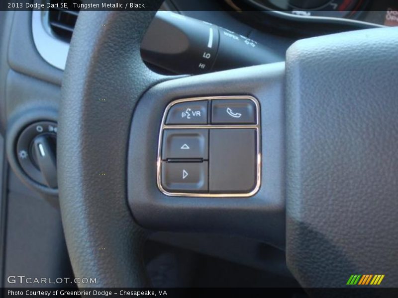 Tungsten Metallic / Black 2013 Dodge Dart SE