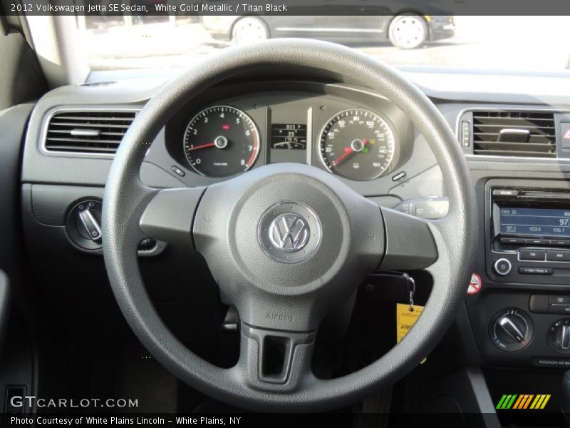 White Gold Metallic / Titan Black 2012 Volkswagen Jetta SE Sedan