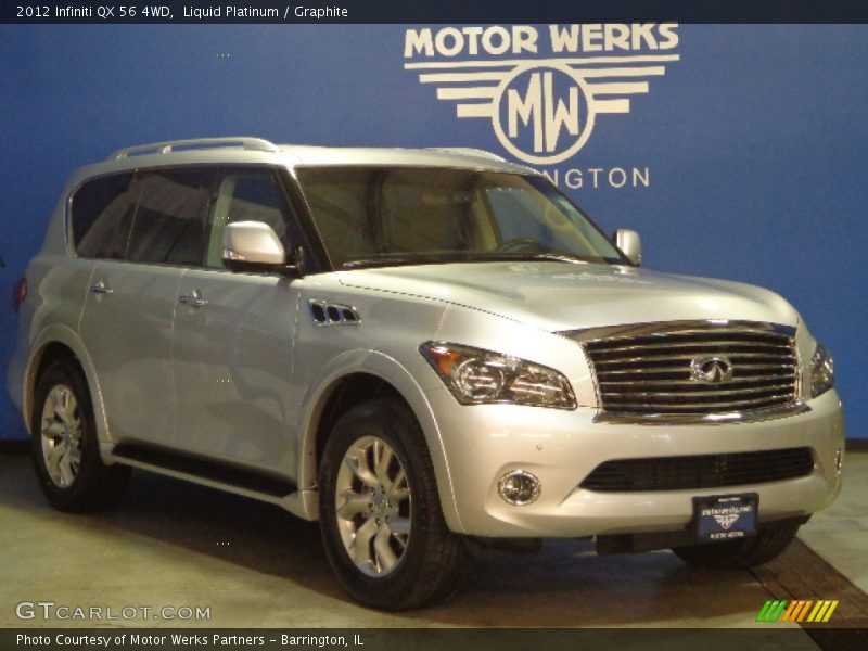 Liquid Platinum / Graphite 2012 Infiniti QX 56 4WD