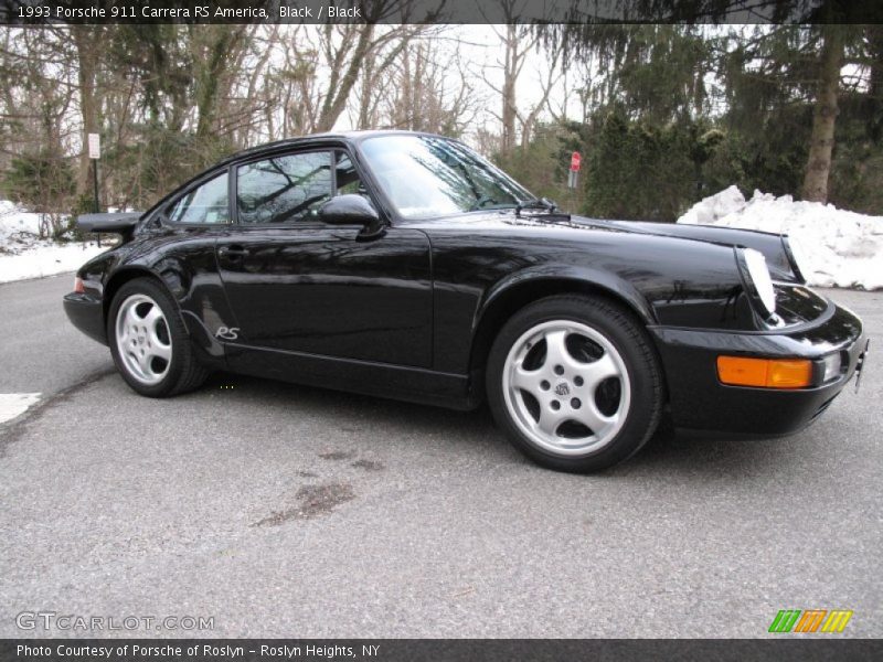 Black / Black 1993 Porsche 911 Carrera RS America