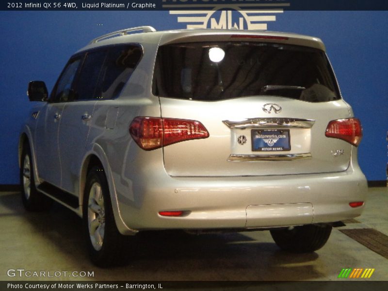Liquid Platinum / Graphite 2012 Infiniti QX 56 4WD