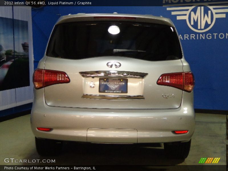 Liquid Platinum / Graphite 2012 Infiniti QX 56 4WD