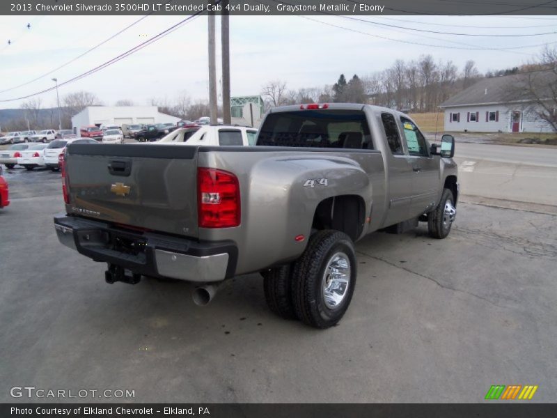 Graystone Metallic / Ebony 2013 Chevrolet Silverado 3500HD LT Extended Cab 4x4 Dually