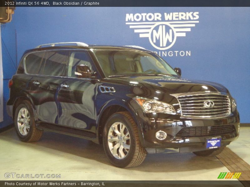 Black Obsidian / Graphite 2012 Infiniti QX 56 4WD