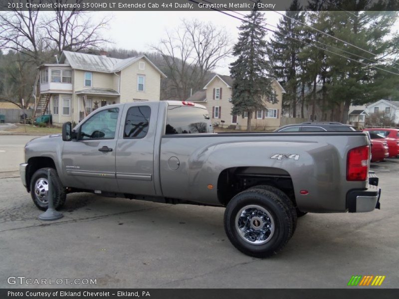 Graystone Metallic / Ebony 2013 Chevrolet Silverado 3500HD LT Extended Cab 4x4 Dually