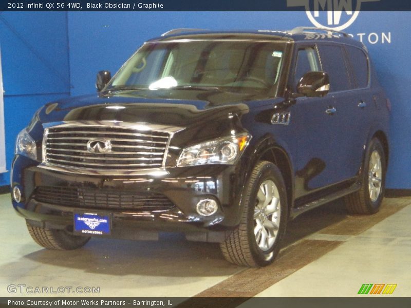 Black Obsidian / Graphite 2012 Infiniti QX 56 4WD