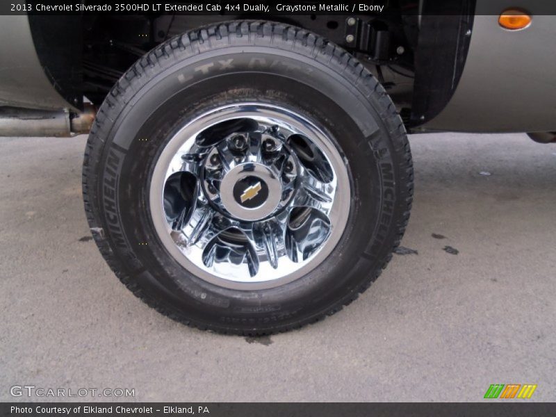 Graystone Metallic / Ebony 2013 Chevrolet Silverado 3500HD LT Extended Cab 4x4 Dually