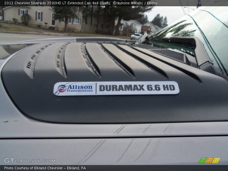 Graystone Metallic / Ebony 2013 Chevrolet Silverado 3500HD LT Extended Cab 4x4 Dually