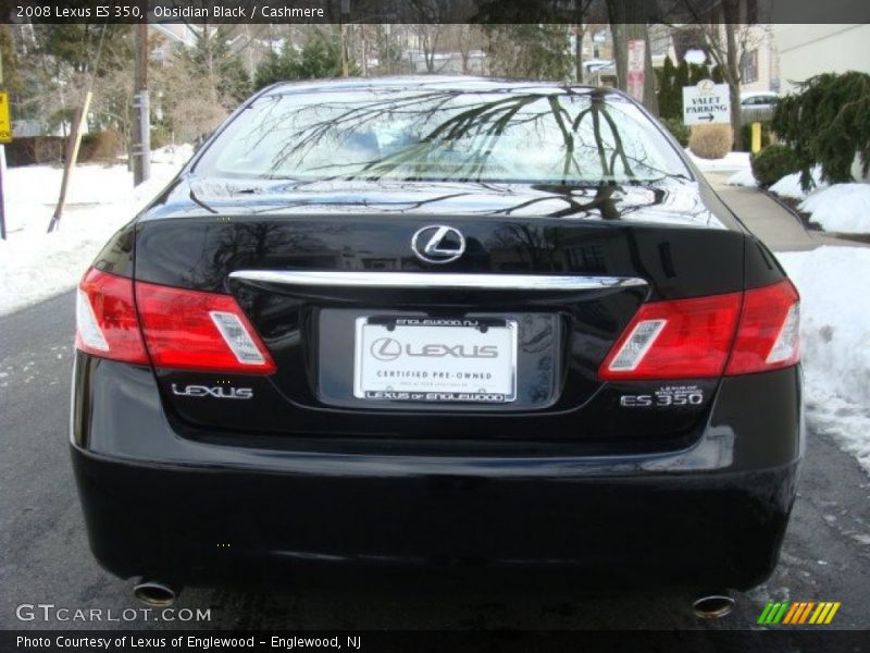 Obsidian Black / Cashmere 2008 Lexus ES 350