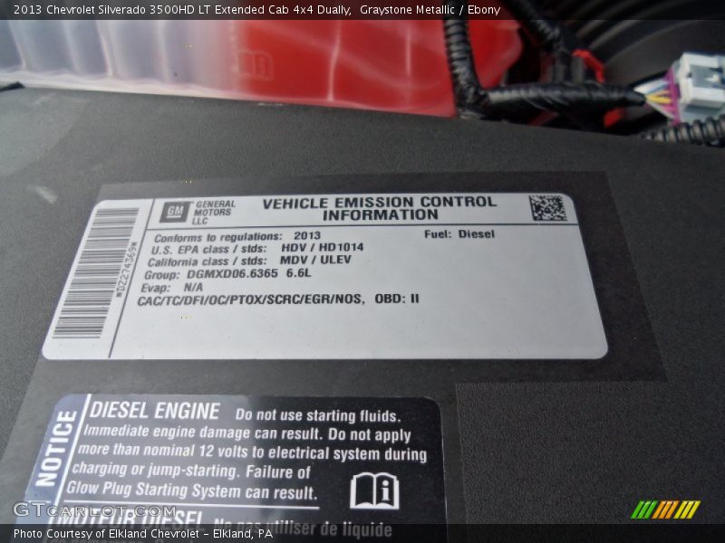 Graystone Metallic / Ebony 2013 Chevrolet Silverado 3500HD LT Extended Cab 4x4 Dually