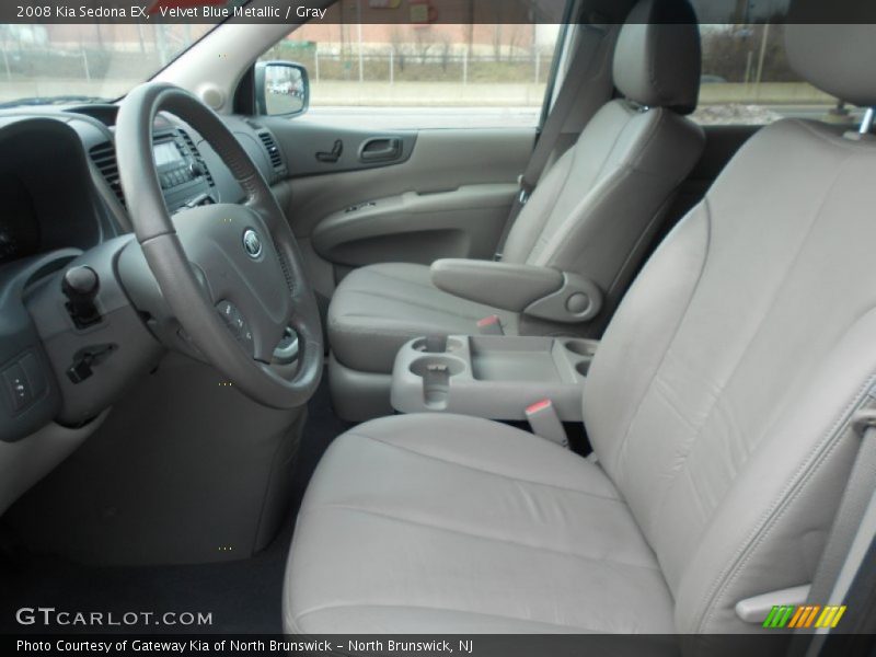 Velvet Blue Metallic / Gray 2008 Kia Sedona EX