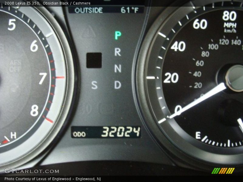 Obsidian Black / Cashmere 2008 Lexus ES 350