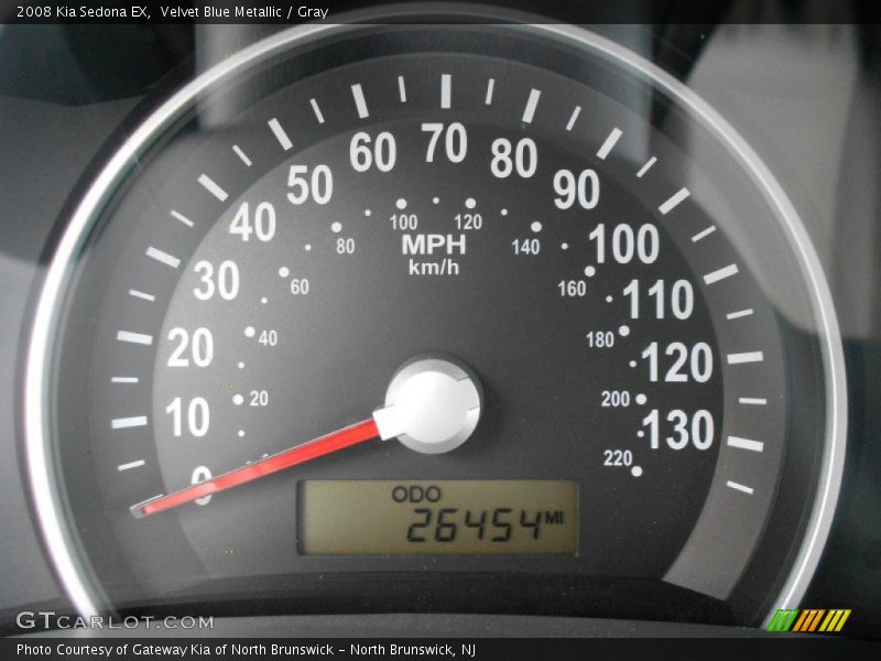 Velvet Blue Metallic / Gray 2008 Kia Sedona EX