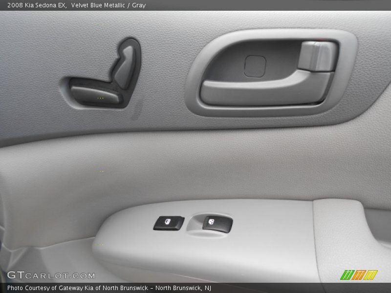 Velvet Blue Metallic / Gray 2008 Kia Sedona EX