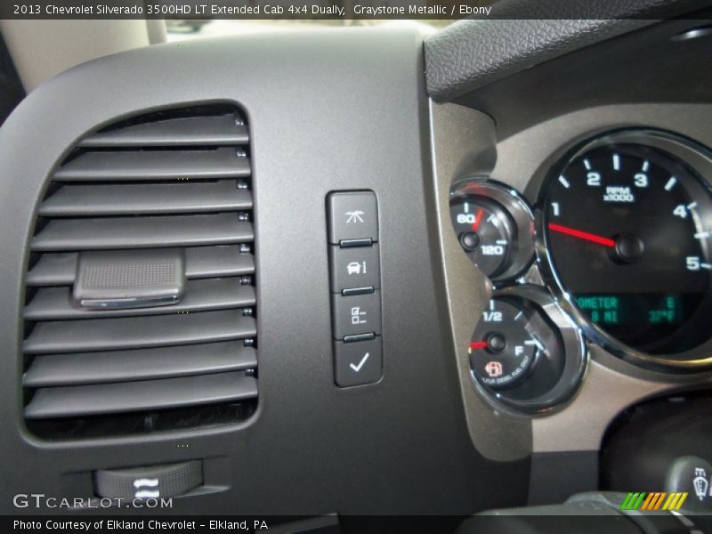 Graystone Metallic / Ebony 2013 Chevrolet Silverado 3500HD LT Extended Cab 4x4 Dually