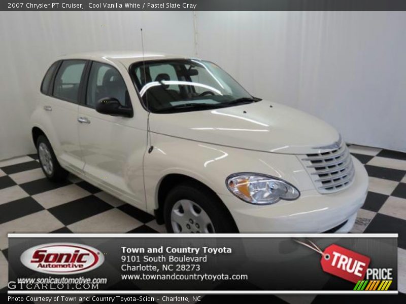 Cool Vanilla White / Pastel Slate Gray 2007 Chrysler PT Cruiser