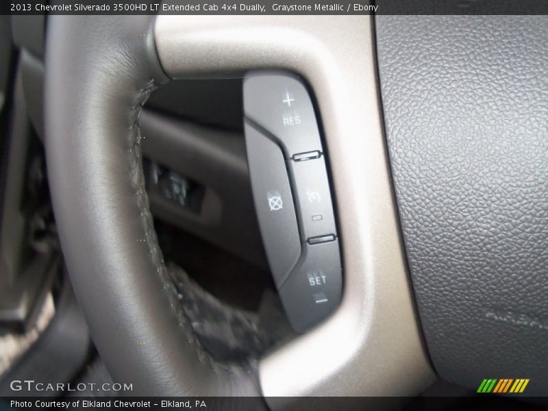 Graystone Metallic / Ebony 2013 Chevrolet Silverado 3500HD LT Extended Cab 4x4 Dually