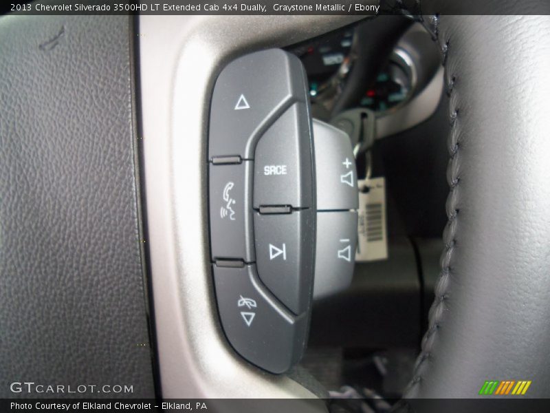 Graystone Metallic / Ebony 2013 Chevrolet Silverado 3500HD LT Extended Cab 4x4 Dually