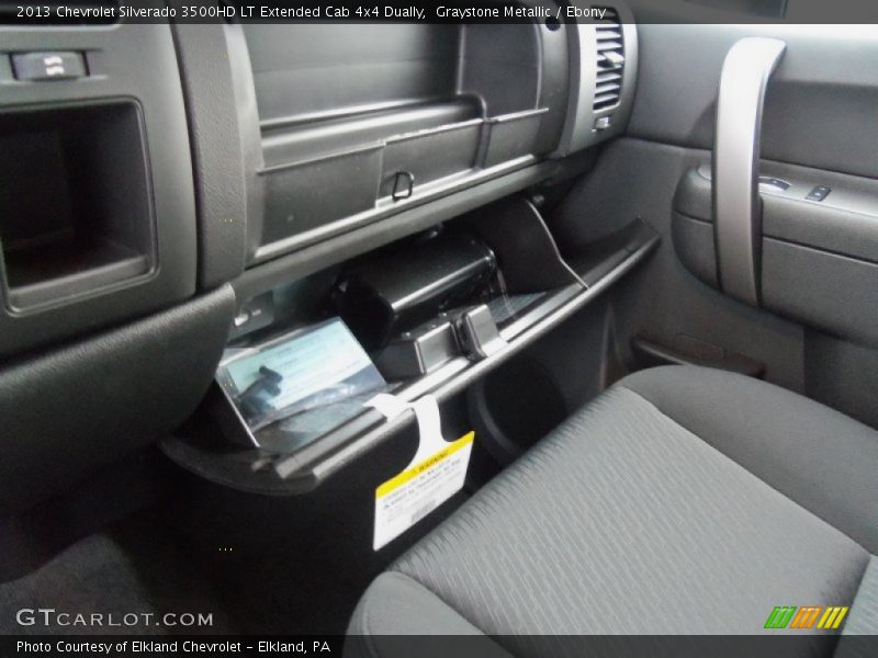 Graystone Metallic / Ebony 2013 Chevrolet Silverado 3500HD LT Extended Cab 4x4 Dually
