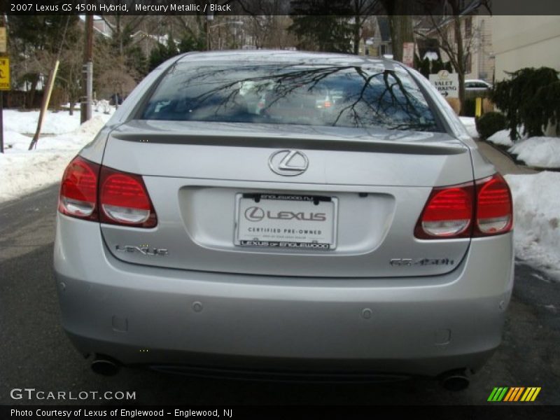 Mercury Metallic / Black 2007 Lexus GS 450h Hybrid