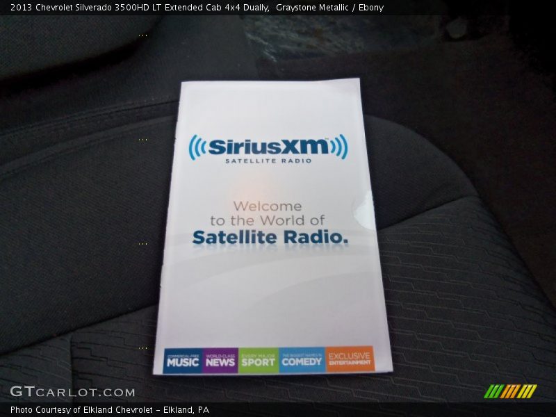 Graystone Metallic / Ebony 2013 Chevrolet Silverado 3500HD LT Extended Cab 4x4 Dually