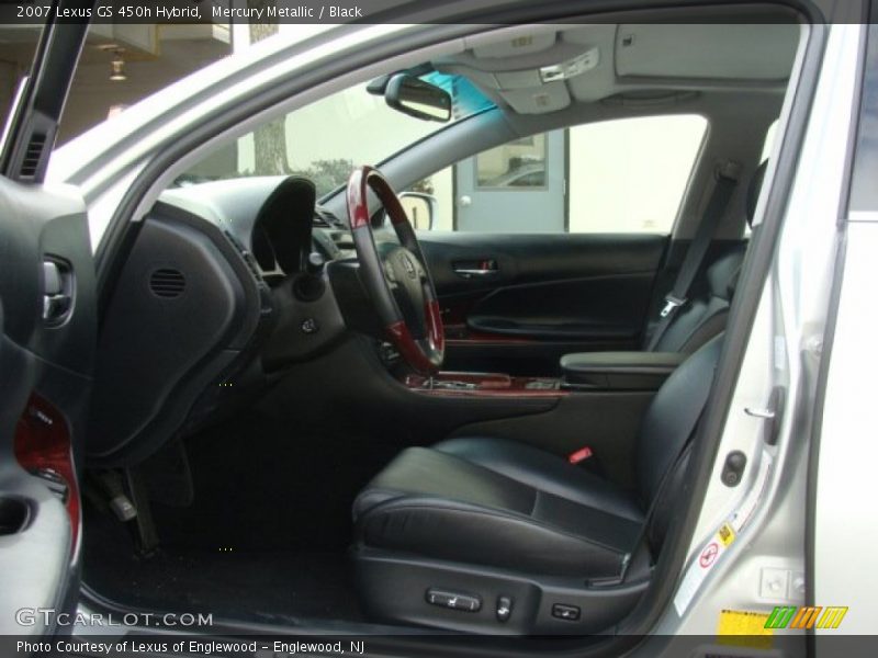 Mercury Metallic / Black 2007 Lexus GS 450h Hybrid