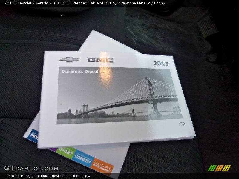 Graystone Metallic / Ebony 2013 Chevrolet Silverado 3500HD LT Extended Cab 4x4 Dually