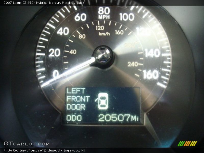 Mercury Metallic / Black 2007 Lexus GS 450h Hybrid