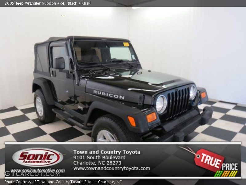 Black / Khaki 2005 Jeep Wrangler Rubicon 4x4