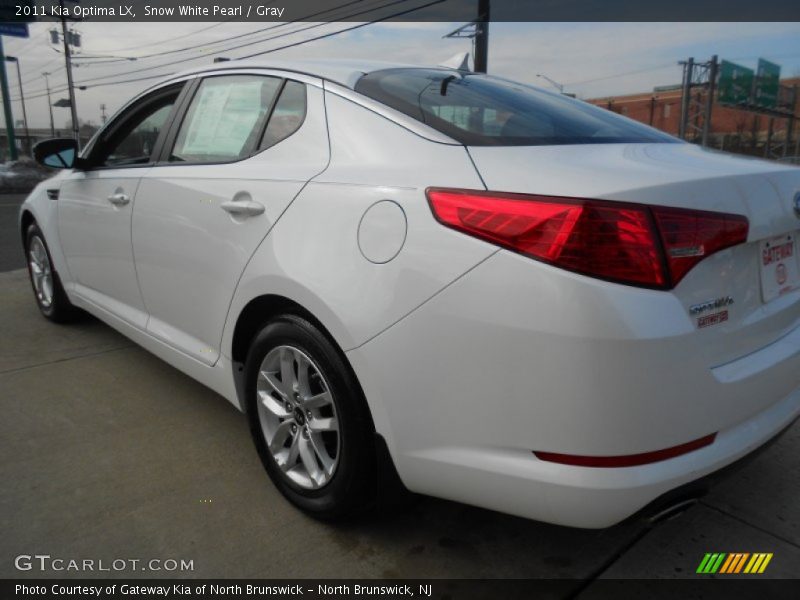 Snow White Pearl / Gray 2011 Kia Optima LX