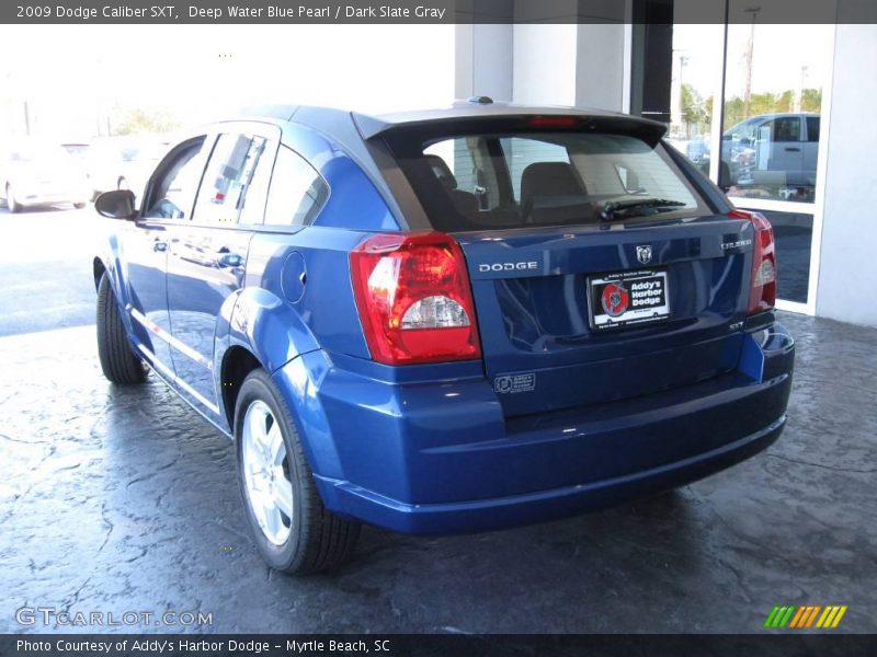 Deep Water Blue Pearl / Dark Slate Gray 2009 Dodge Caliber SXT