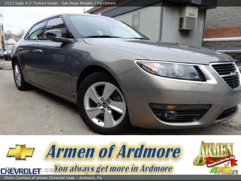 Oak Beige Metallic / Parchment 2011 Saab 9-5 Turbo4 Sedan