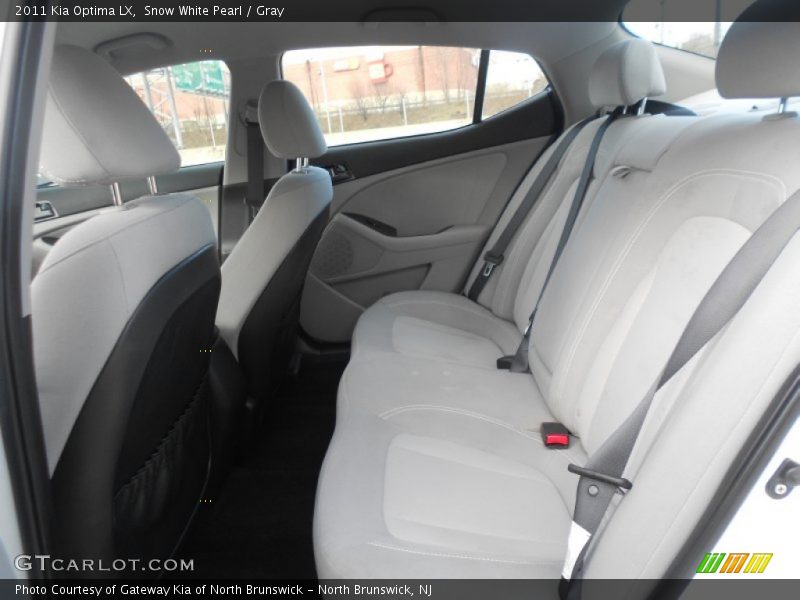 Snow White Pearl / Gray 2011 Kia Optima LX