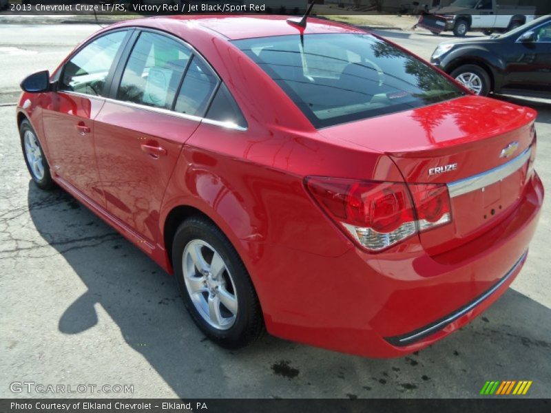 Victory Red / Jet Black/Sport Red 2013 Chevrolet Cruze LT/RS