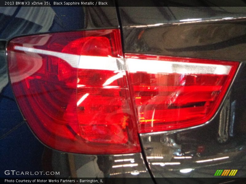 Black Sapphire Metallic / Black 2013 BMW X3 xDrive 35i