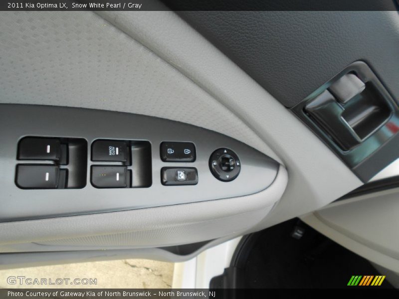 Snow White Pearl / Gray 2011 Kia Optima LX