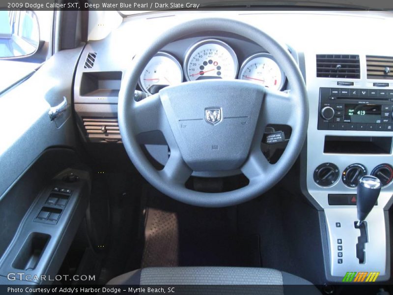 Deep Water Blue Pearl / Dark Slate Gray 2009 Dodge Caliber SXT