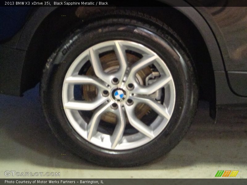 Black Sapphire Metallic / Black 2013 BMW X3 xDrive 35i