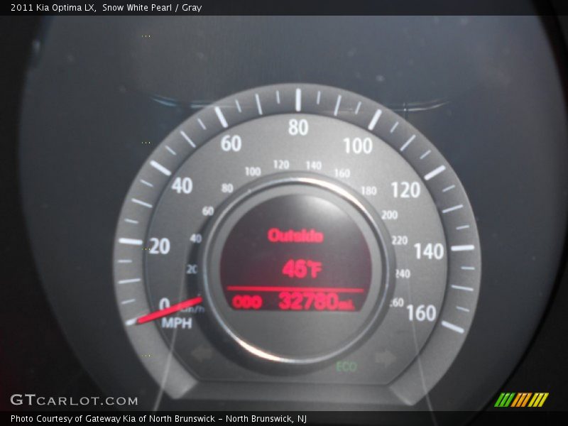 Snow White Pearl / Gray 2011 Kia Optima LX