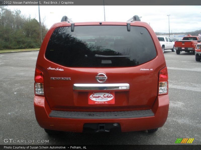 Red Brick / Graphite 2012 Nissan Pathfinder S
