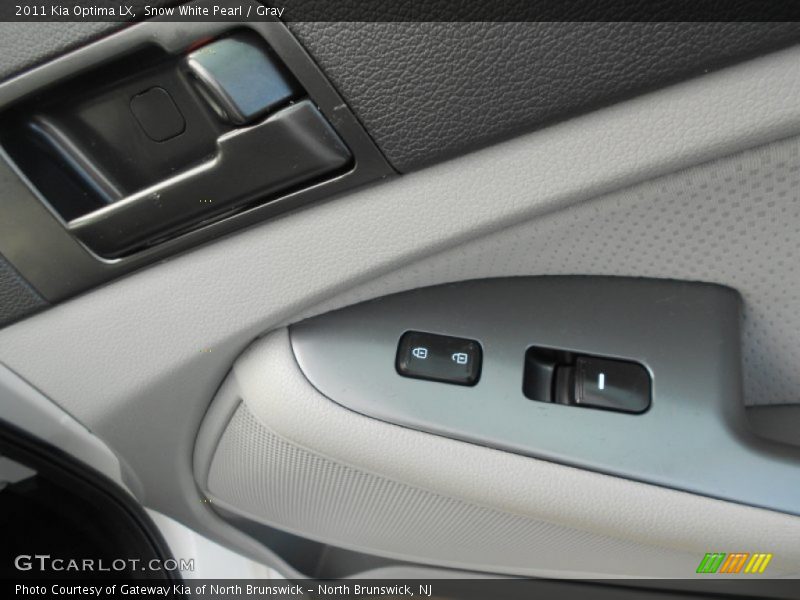 Snow White Pearl / Gray 2011 Kia Optima LX
