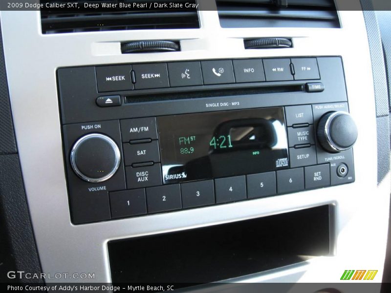 Deep Water Blue Pearl / Dark Slate Gray 2009 Dodge Caliber SXT